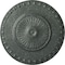 Ekena Millwork Lyon Ceiling Medallion (Fits Canopies up to 3 5/8"), 23 1/2"OD x 3 1/4"P, Athenian Green Crackle CM23LYAGC - alternate 1